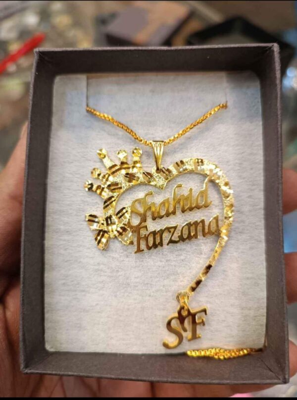 Heart Shape name necklace - Image 2