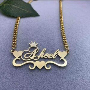 Gold Plated Pendant | Customize Name Locket