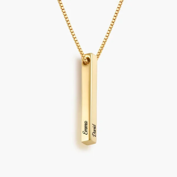 Custom Pillar Name Necklace - Image 3