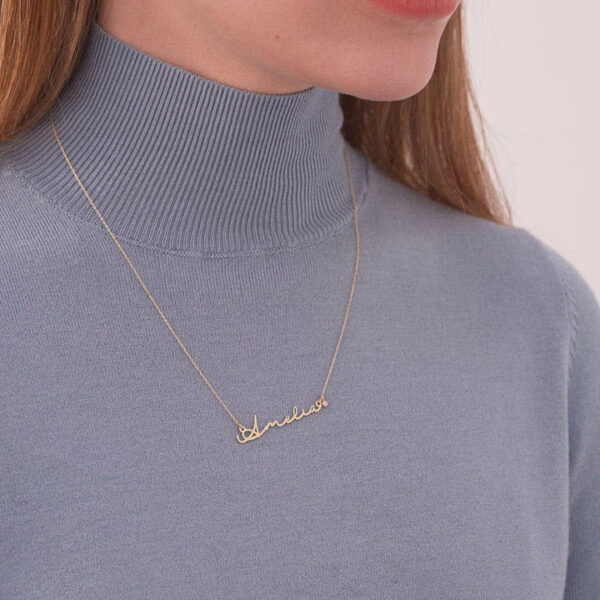 SIGNATURE DIAMOND NAME NECKLACE, CUSTOMIZE NECKLACE - Image 3