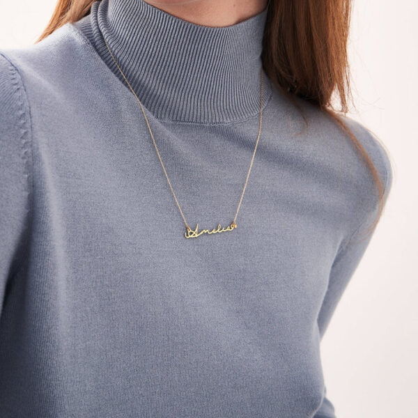 SIGNATURE DIAMOND NAME NECKLACE, CUSTOMIZE NECKLACE - Image 4