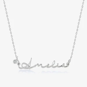 SIGNATURE DIAMOND NAME NECKLACE, CUSTOMIZE NECKLACE